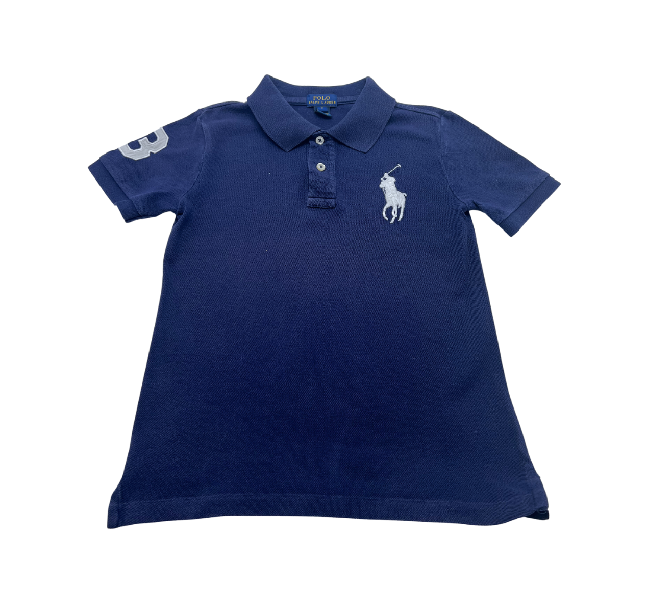 RALPH LAUREN - Marineblaues Poloshirt - 7 Jahre