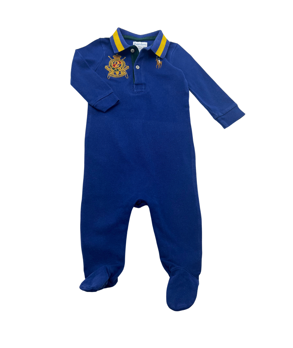RALPH LAUREN - Blauer Overall - 9 Monate