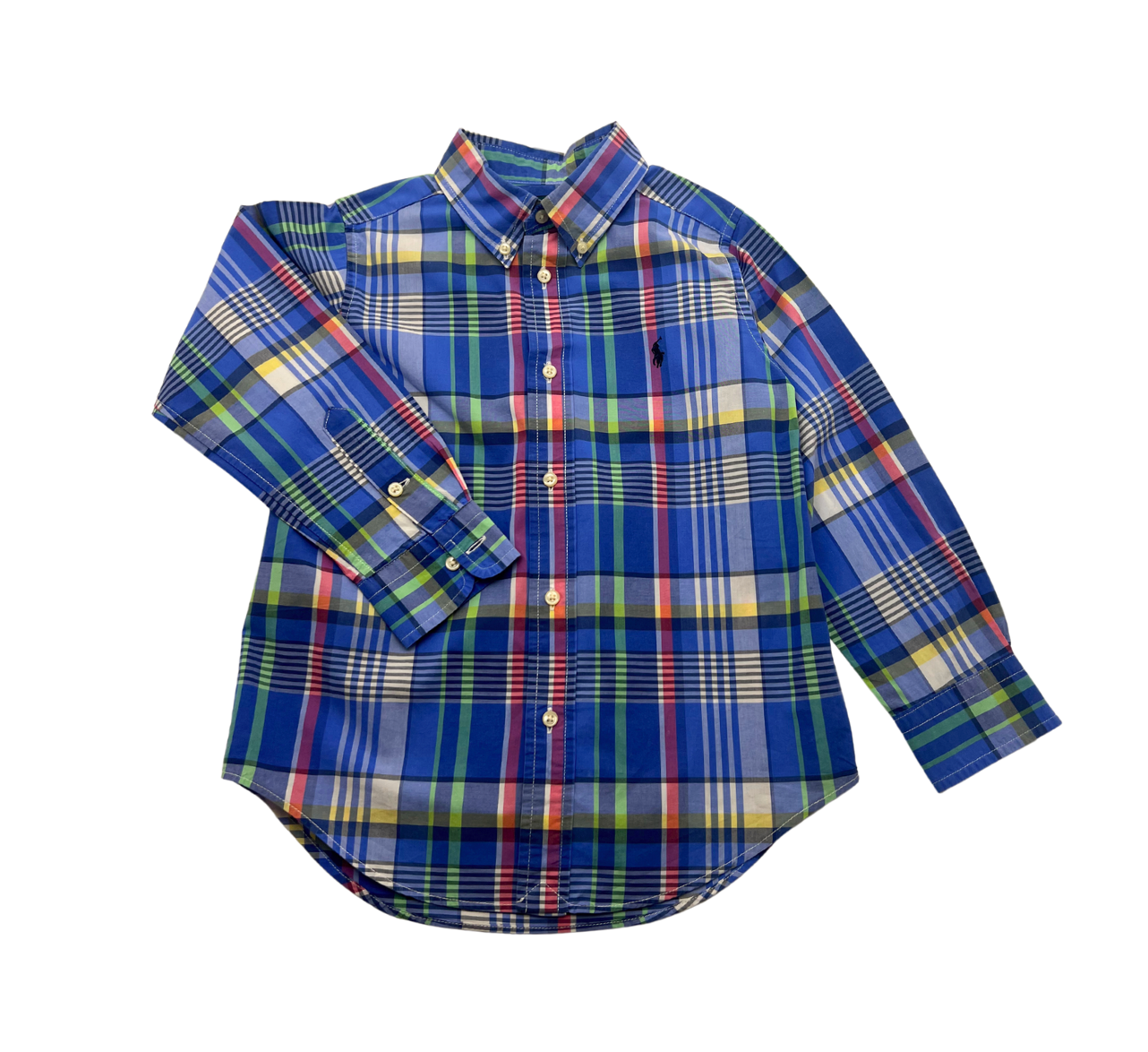 RALPH LAUREN - Cotton poplin tartan shirt - 5 years