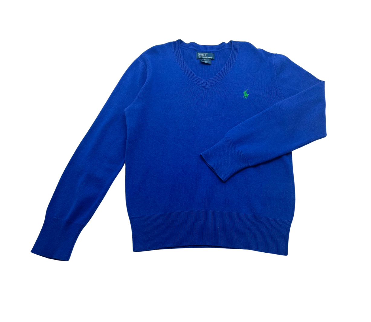 RALPH LAUREN - Blauer Baumwollpullover - 8 Jahre