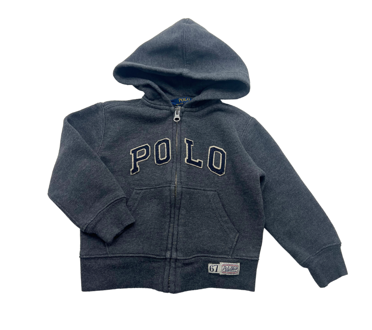 RALPH LAUREN - Terry cotton fleece hoodie - 2 years