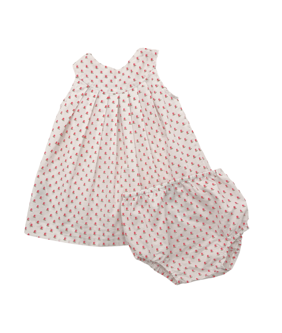 JACADI - Ensemble robe et bloomer à fleurs - 6 mois