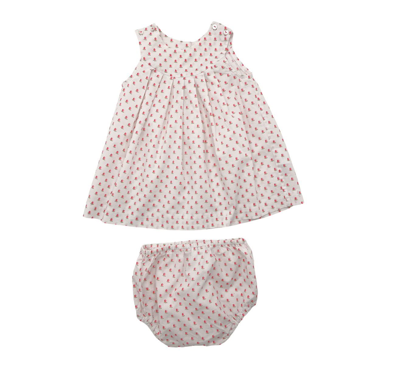 JACADI - Ensemble robe et bloomer à fleurs - 6 mois