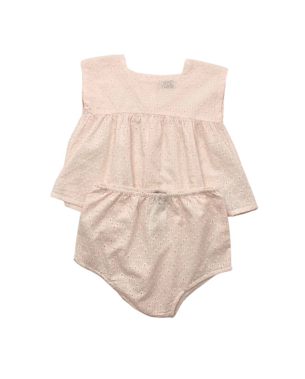 BONTON - Ensemble blouse & bloomer rose pâle - 18 mois