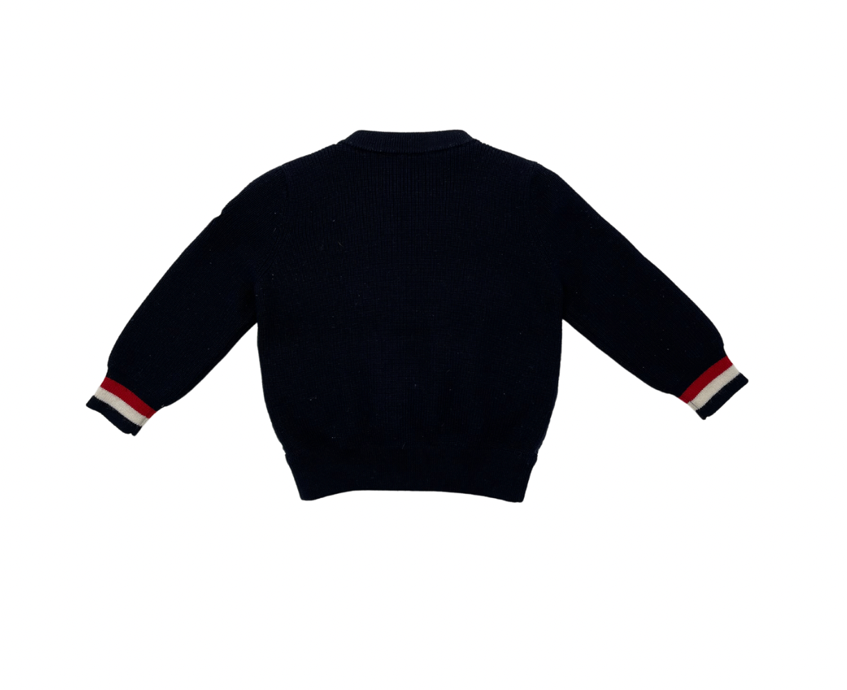 MONCLER - Veste zippé matelassé marine - 12/18 mois