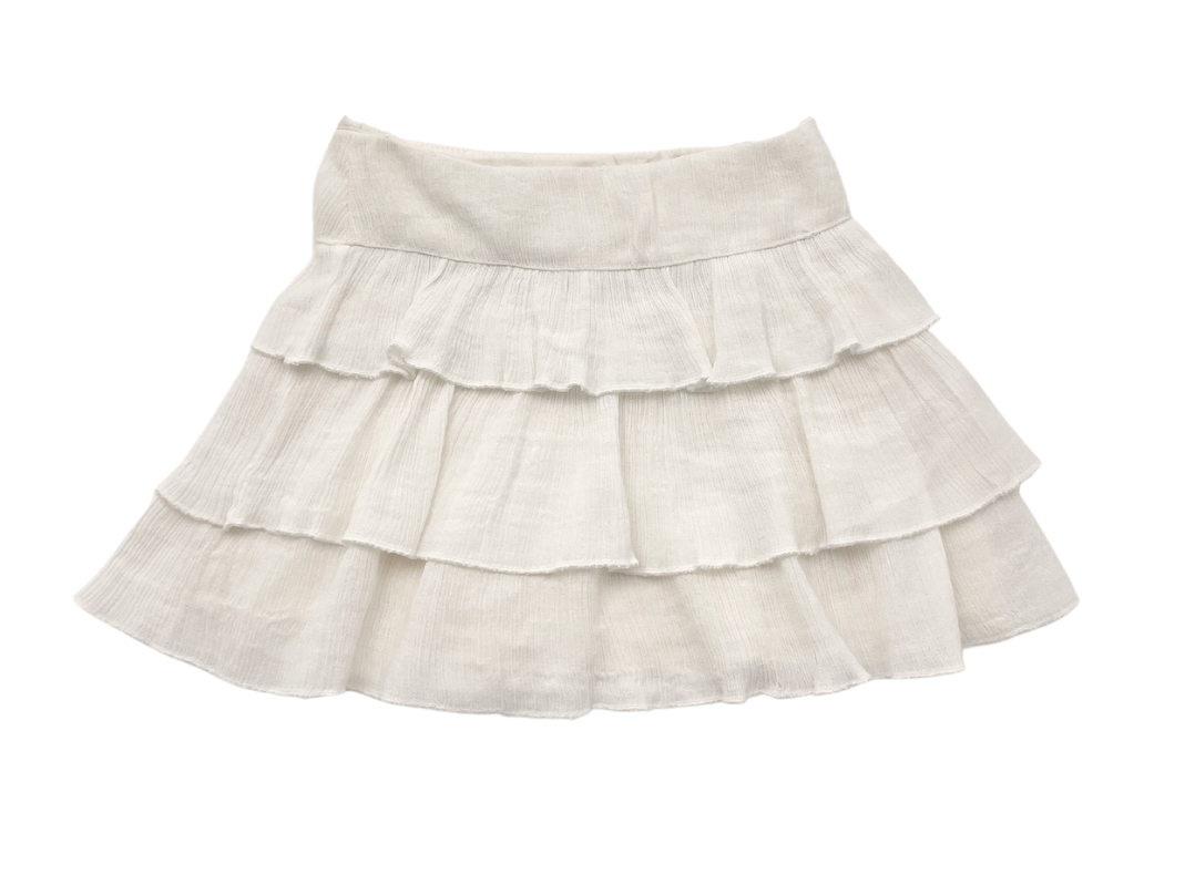 BABY DIOR - Ensemble jupe & top de cérémonie à volants blancs - 2 ans