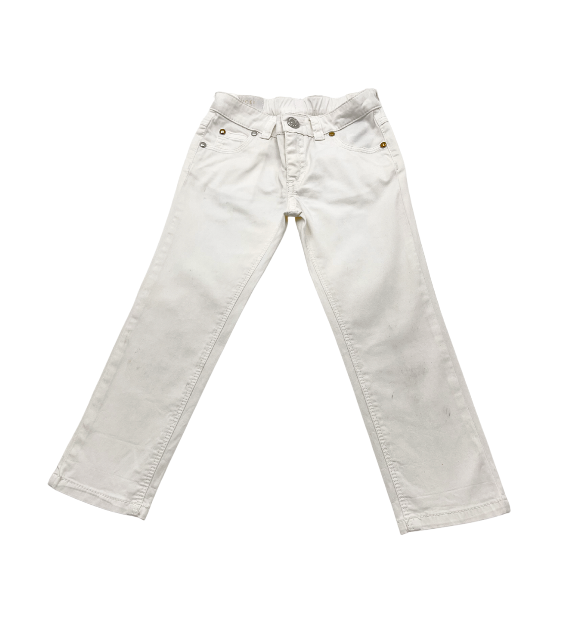 BURBERRY - Weiße Hosen mit Tasche - 6 Jahre