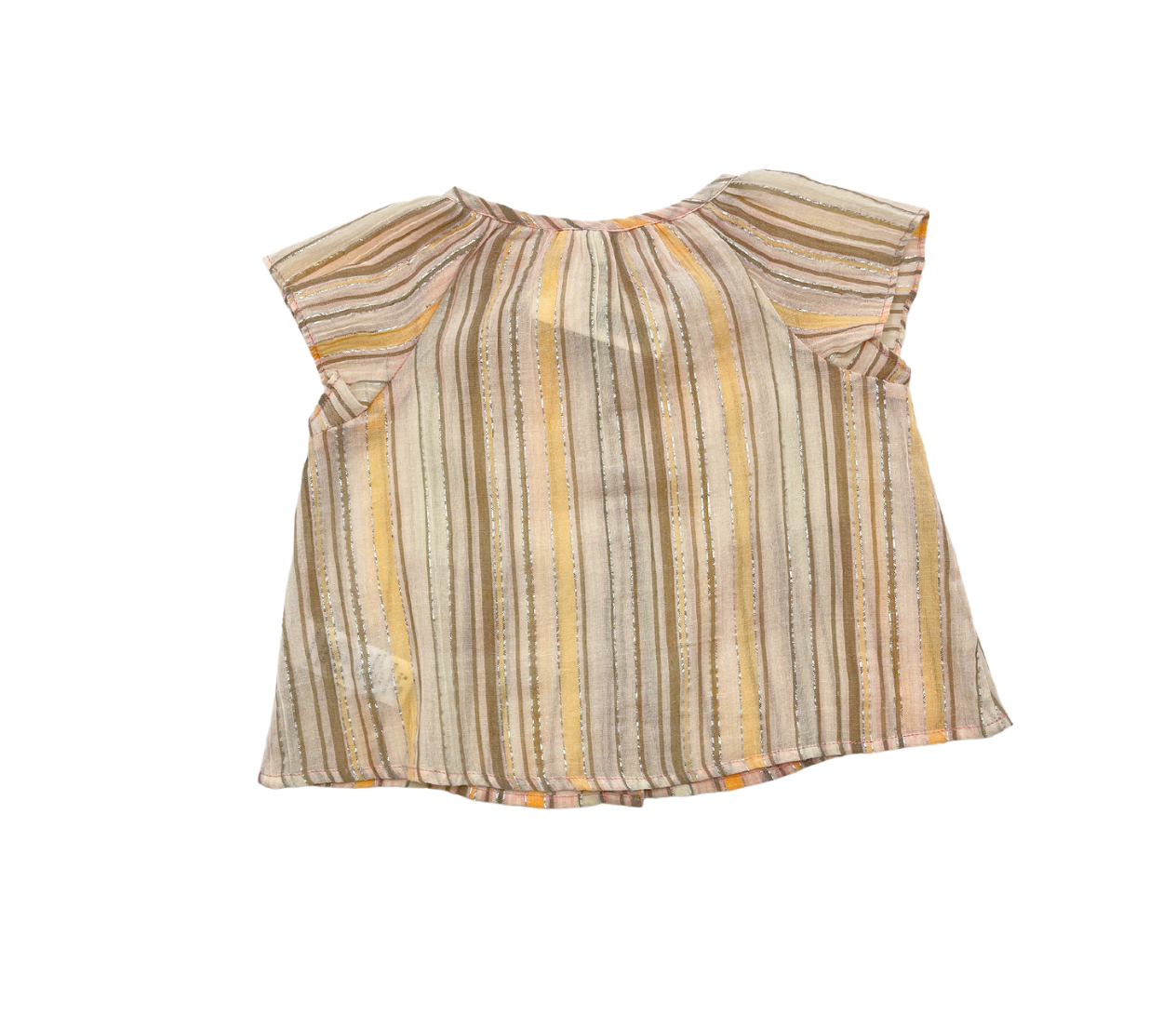 BONTON - Pale pink striped set - 12 months