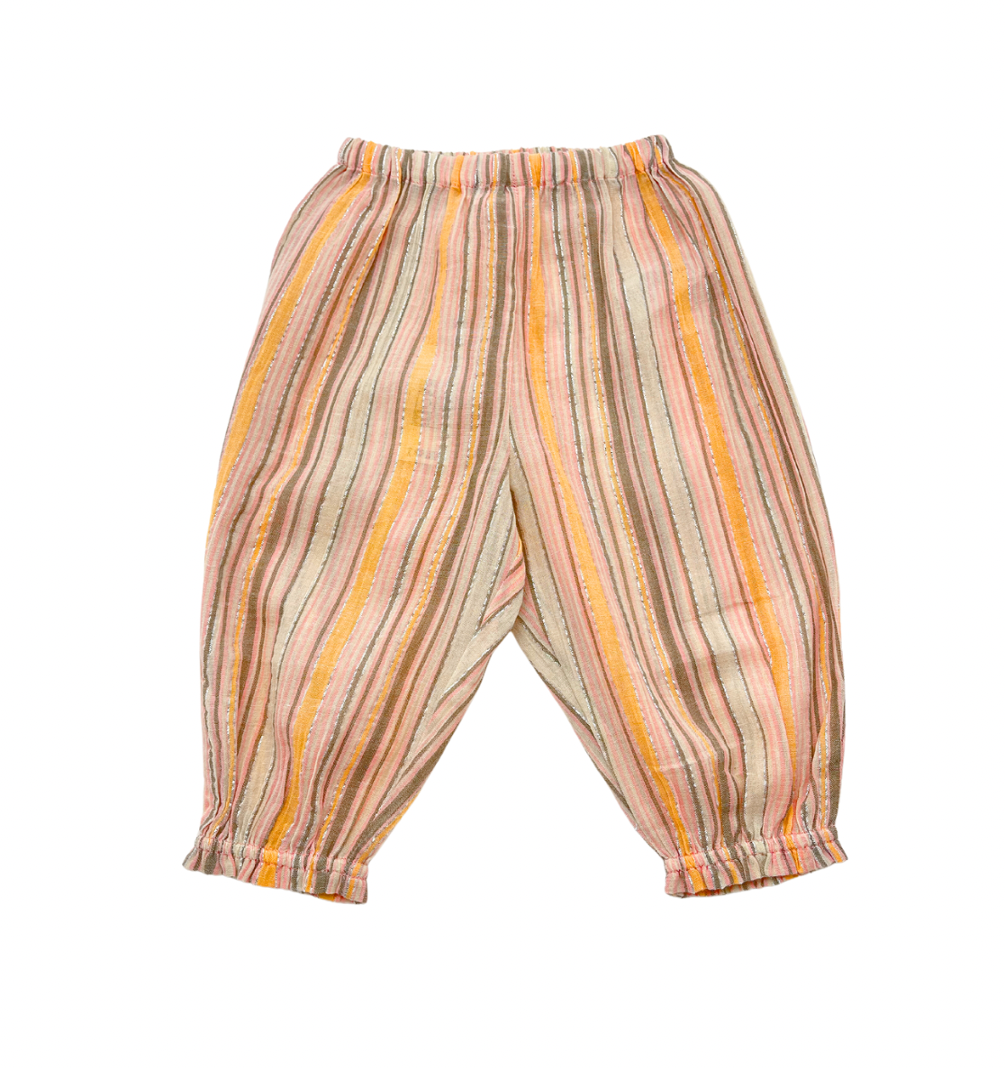 BONTON - Pale pink striped set - 12 months