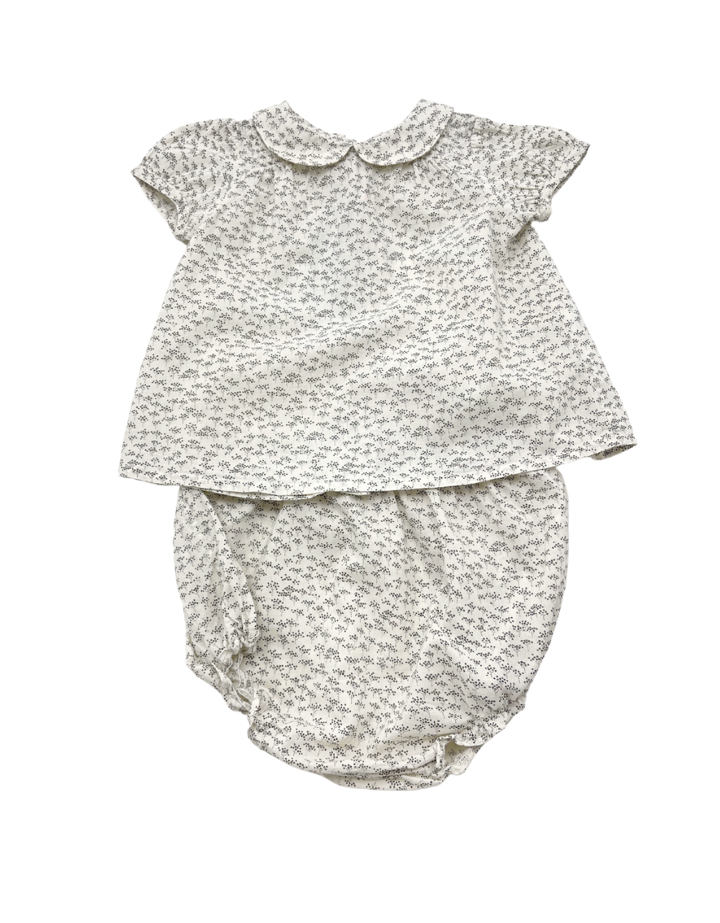 BONPOINT - Set aus Bluse und Pumphose mit Kragen - 12 Monate