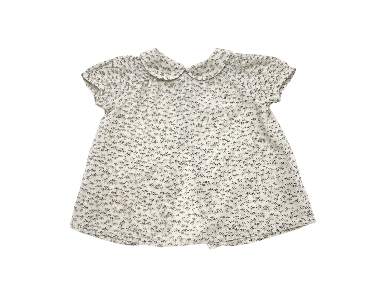 BONPOINT - Ensemble blouse à col et bloomer - 12 mois