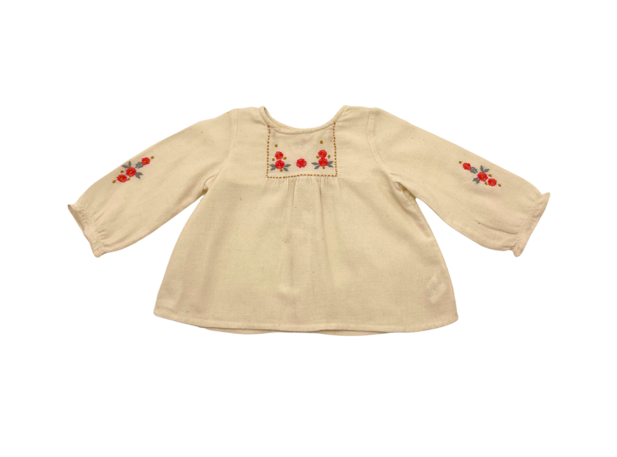 BONPOINT - Bluse mit Blumenmuster - 12 Monate