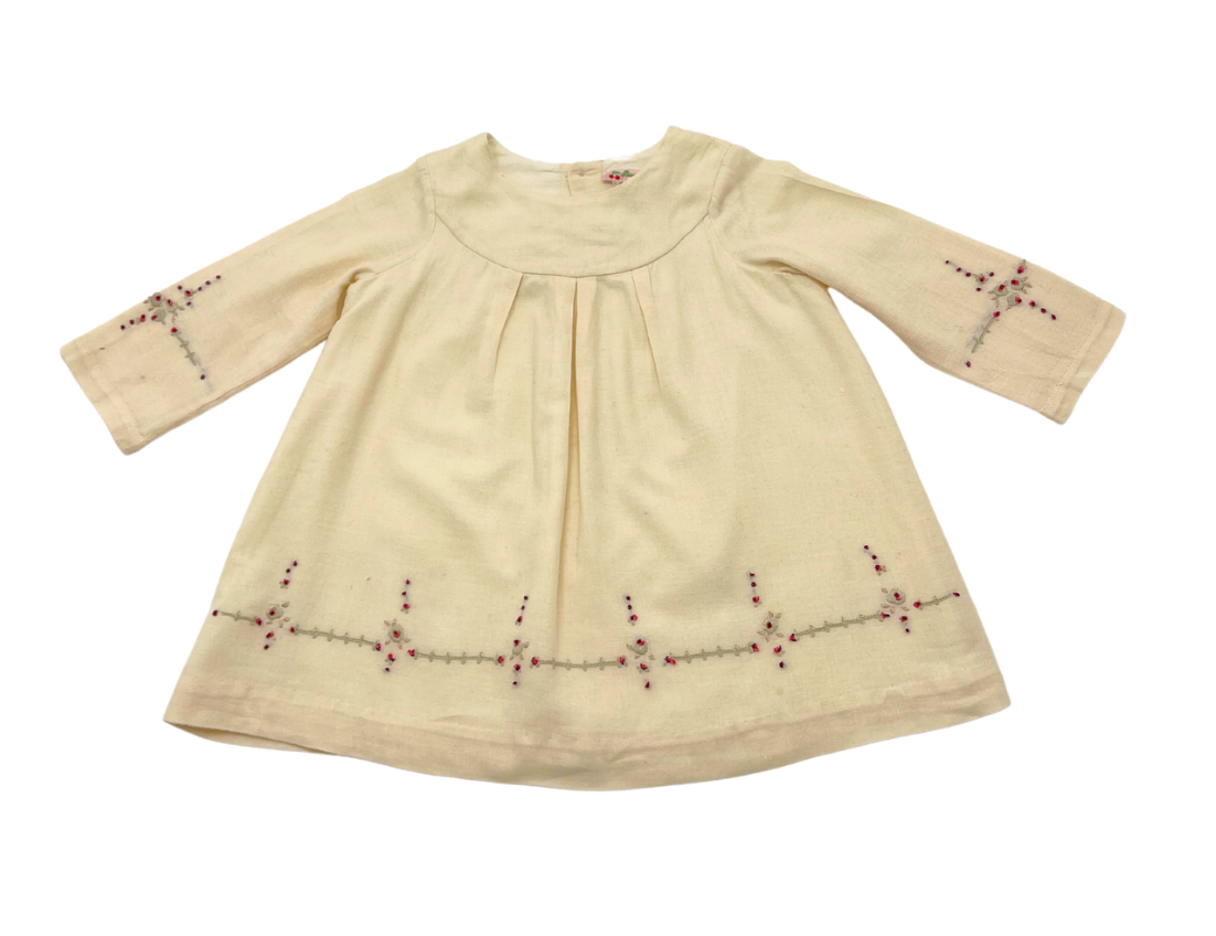 BONPOINT - Besticktes Kleid - 18 Monate