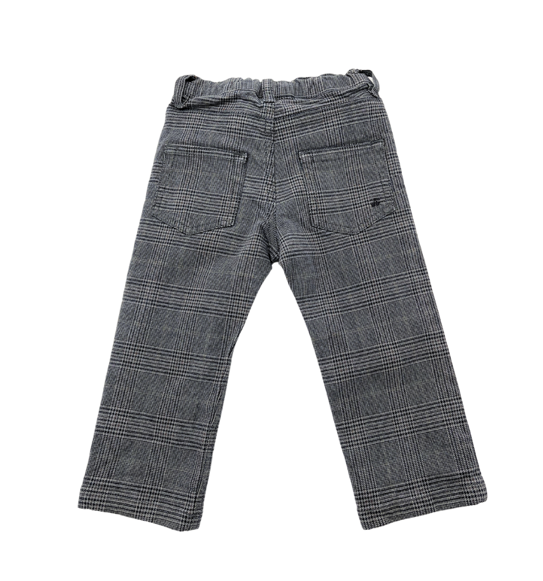 BONPOINT - Grau karierte Jeanshose - 18 Monate