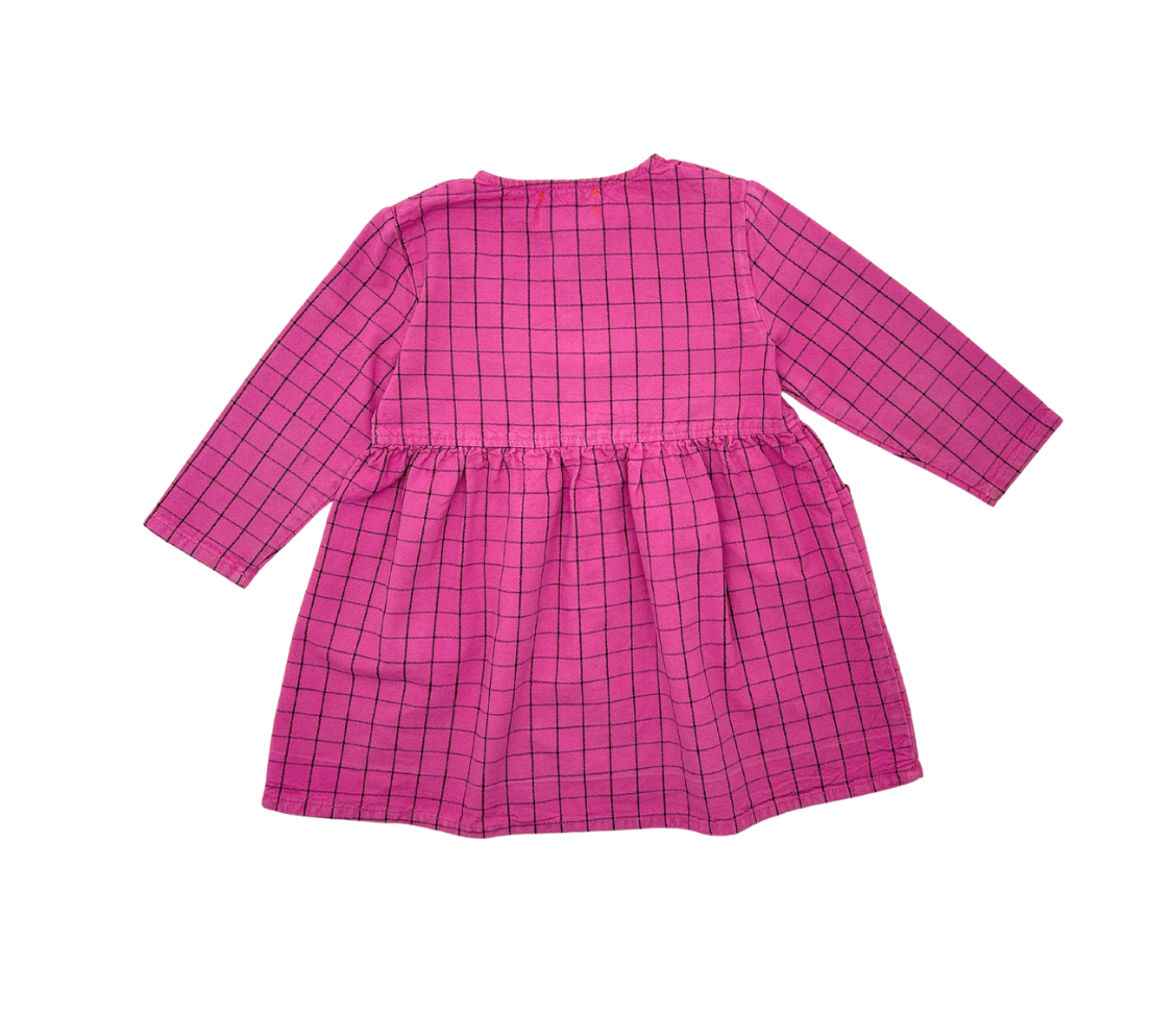PIUPIUCHICK - Robe à carreaux rose - 3 ans