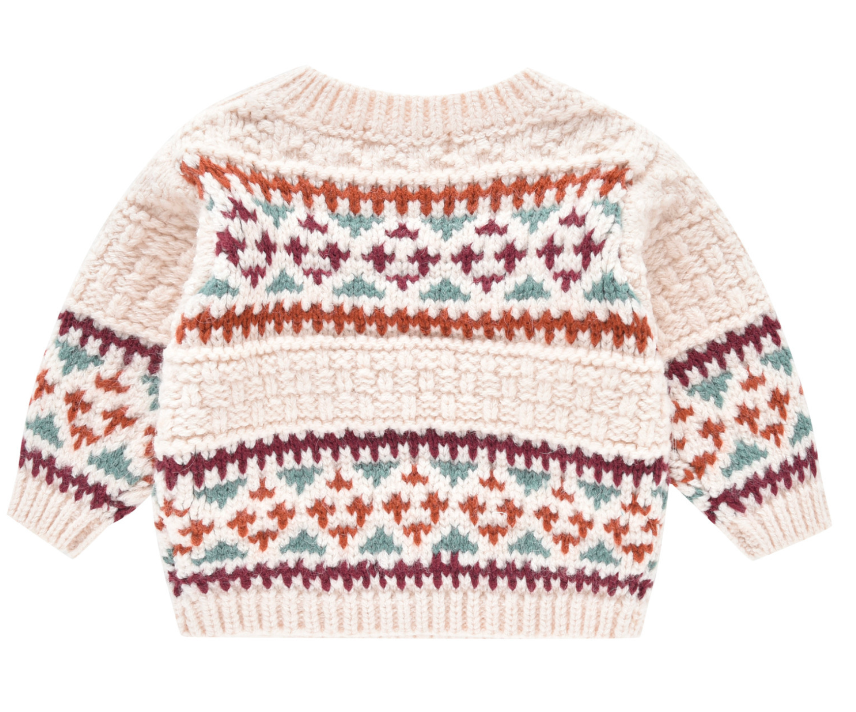 LOUISE MISHA - Cosmo Jacquard-Pullover in Ecru - 4 Jahre