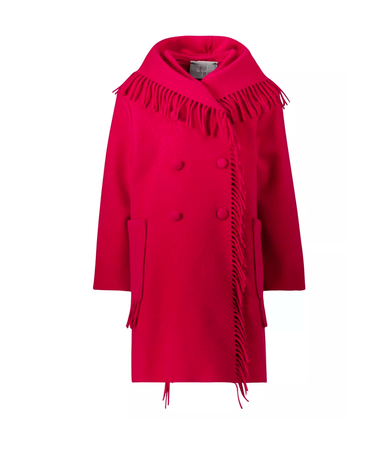 IL GUFO - Manteau à franges fushia - 8 ans