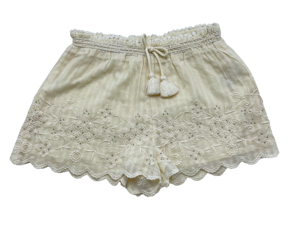 LOUISE MISHA - Ecru top & shorts set - 8 years