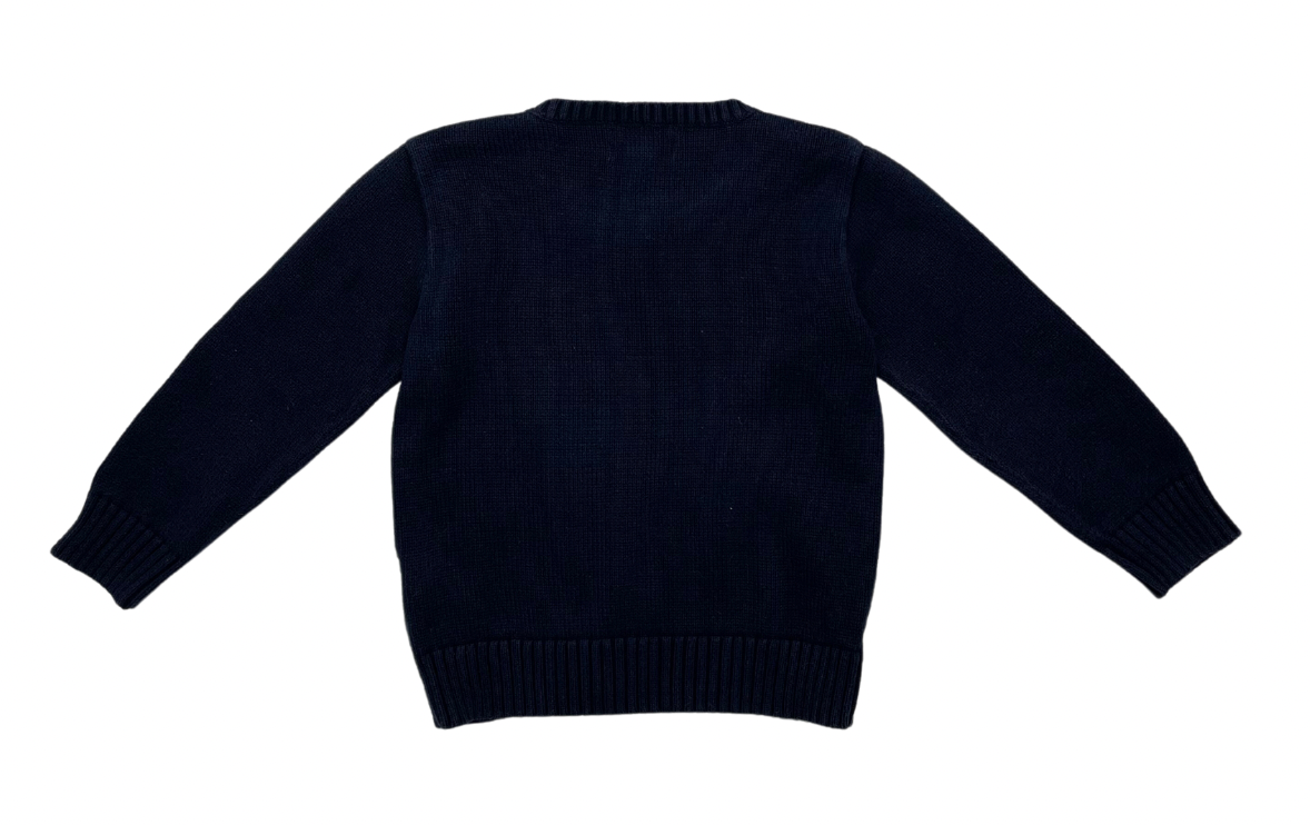 RALPH LAUREN - Navy blue polo bear dog sweater (cotton) - 4 years