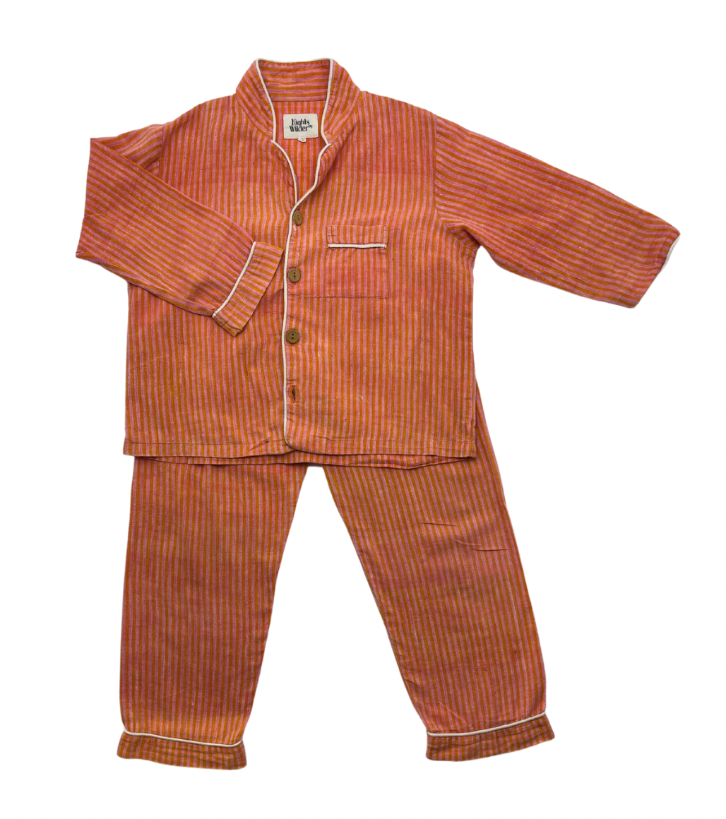 NIGHTS BY WILDER - Pyjama à rayures - 8/10 ans