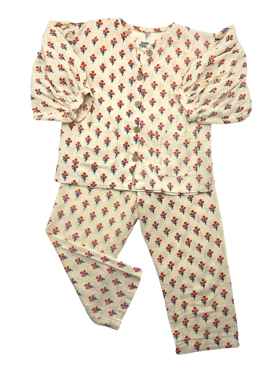 NIGHTS BY WILDER - Pyjama à rayures - 6/8 ans