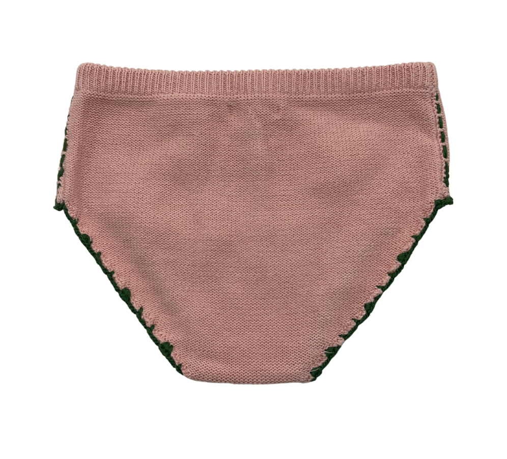 FISH & KIDS - Pantie brodé fleur - 8/9 ans
