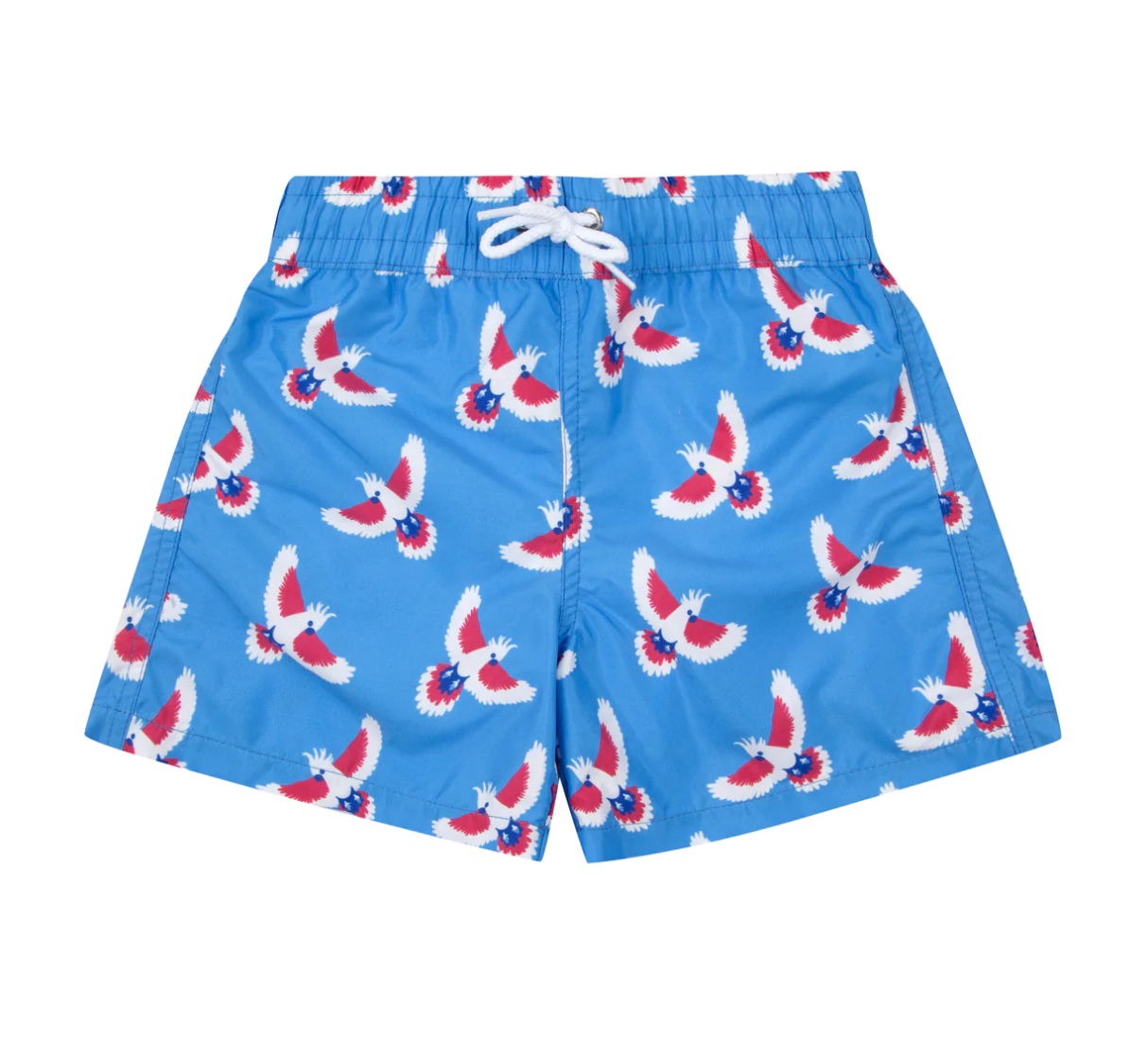 HAPPY DUCK - Blue parrot swimsuit - 2 years