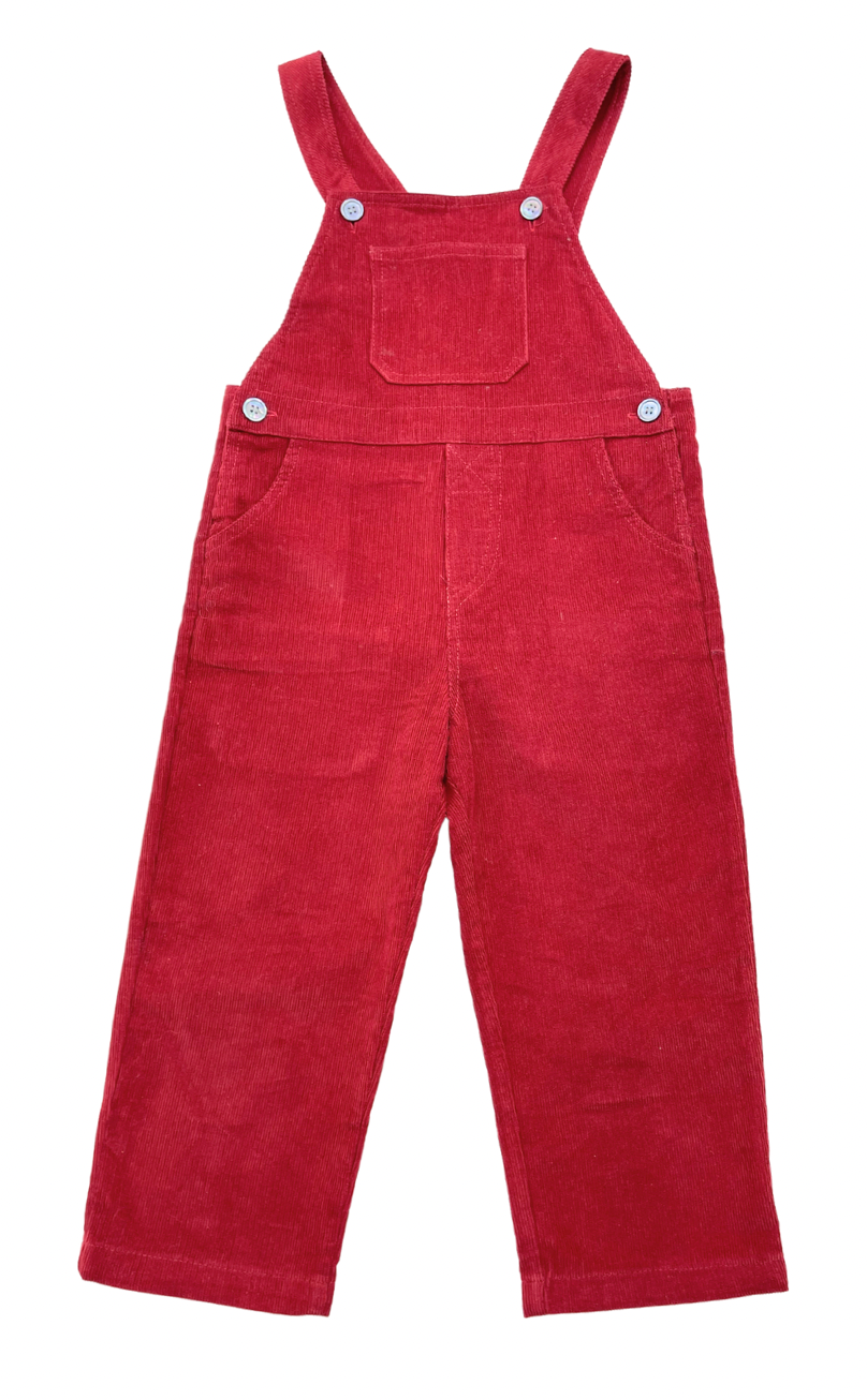 AMAIA - Salopette bordeau en velours - 4 ans