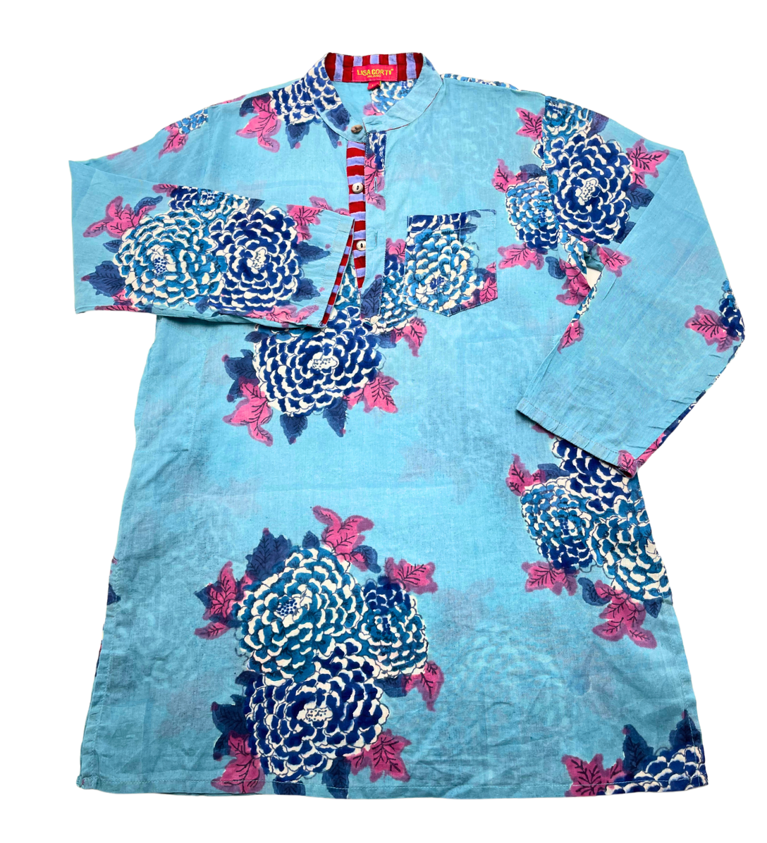 LISA CORTI MILANO - Tunique bleue - L (8 ans)