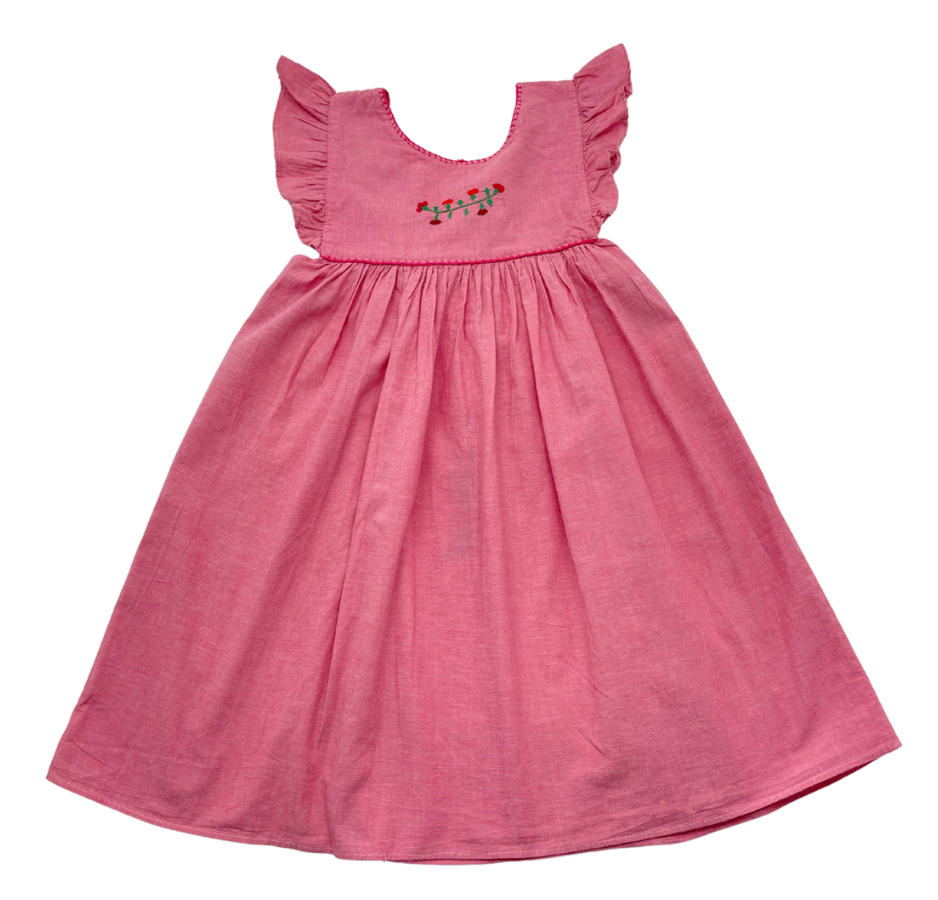 ALLEGRA & LUCA - Robe brodée main au Mexique - 7 ans