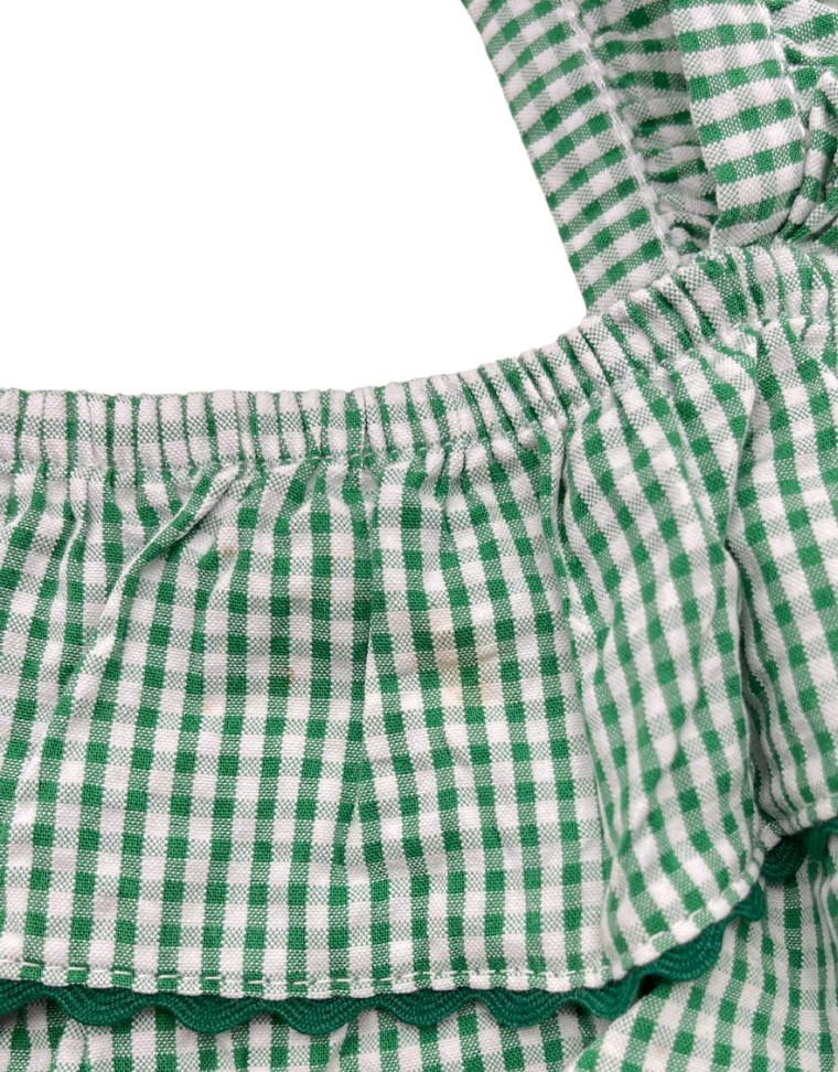 HELLO SIMONE - Grünes Vichy-Kleid - 8 Jahre