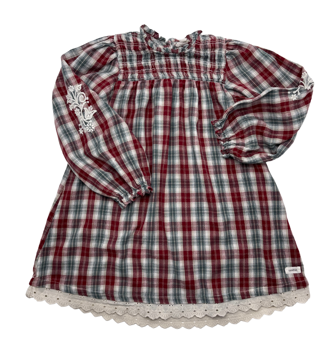 NEWBIE - Checked dress - 7/8 years