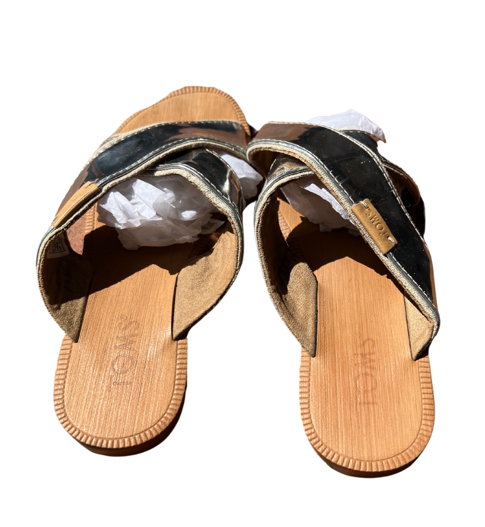 TOMS - Sandales argentées - 30