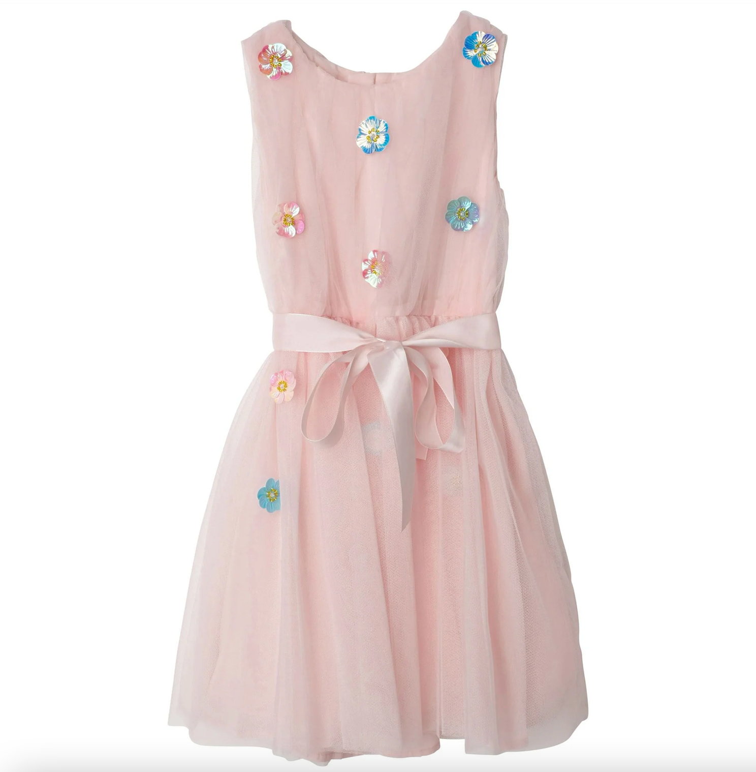 CHARABIA - Rosa Tüll-Ballkleid mit Blumen - 5 Jahre