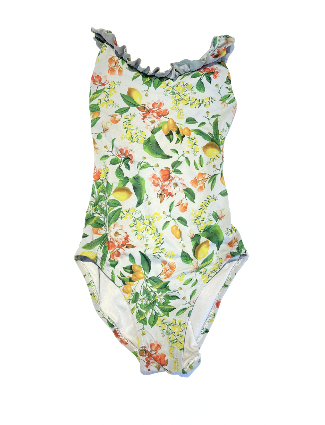 PRINCESSE TAMTAM - Maillot de bain 1 pièce fleurs & fruits - 8 ans