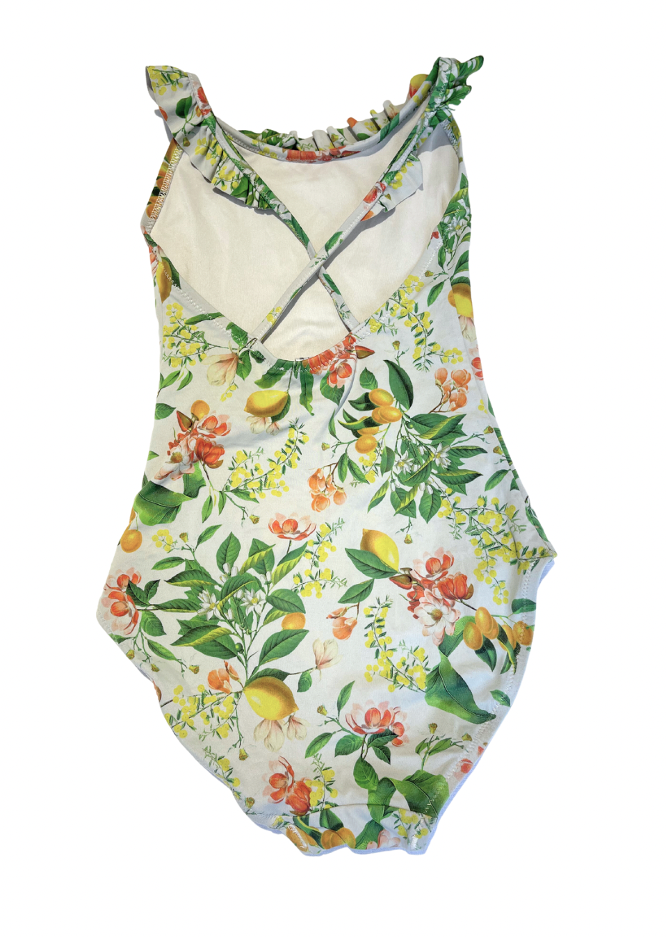 PRINCESSE TAMTAM - Maillot de bain 1 pièce fleurs & fruits - 8 ans