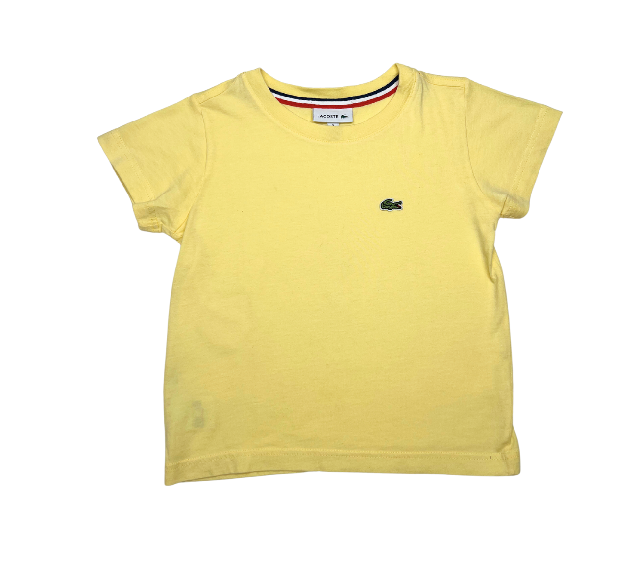 LACOSTE - T-shirt jaune - 3 ans