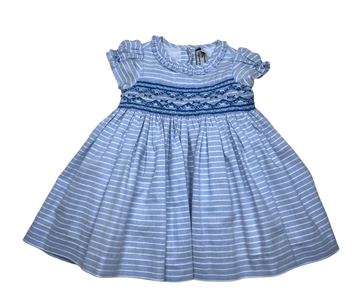 FAIRY ISLAND - Striped dress (handmade) - 6 months