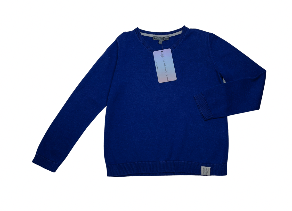 BONPOINT - Lila Pullover mit V-Ausschnitt - 6 Jahre