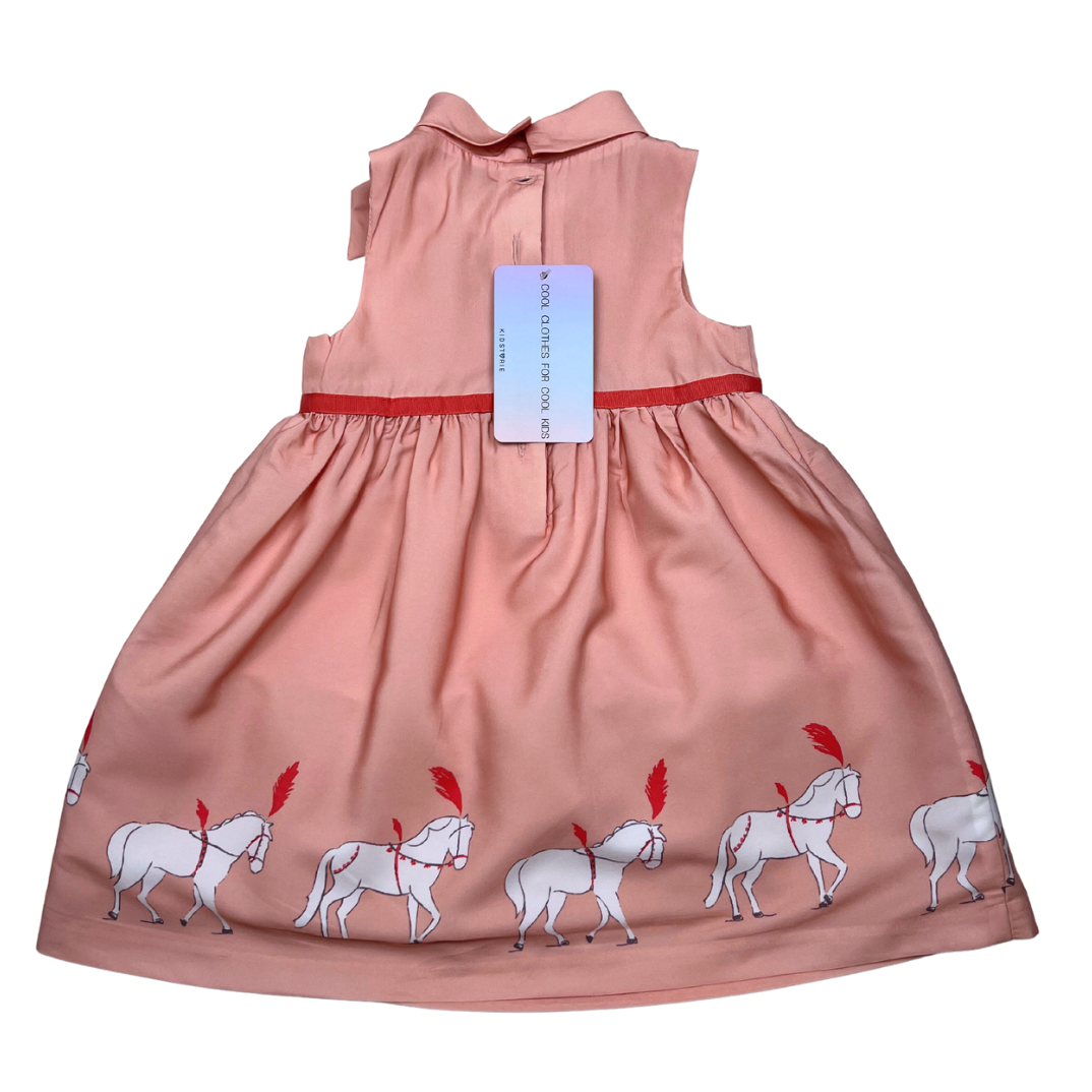 JANIE AND JACK' - Pink horse dress - 12/18 months
