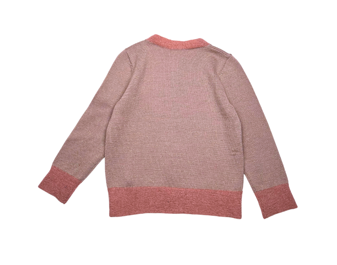 BONPOINT - Pink sequined cardigan - 4 years
