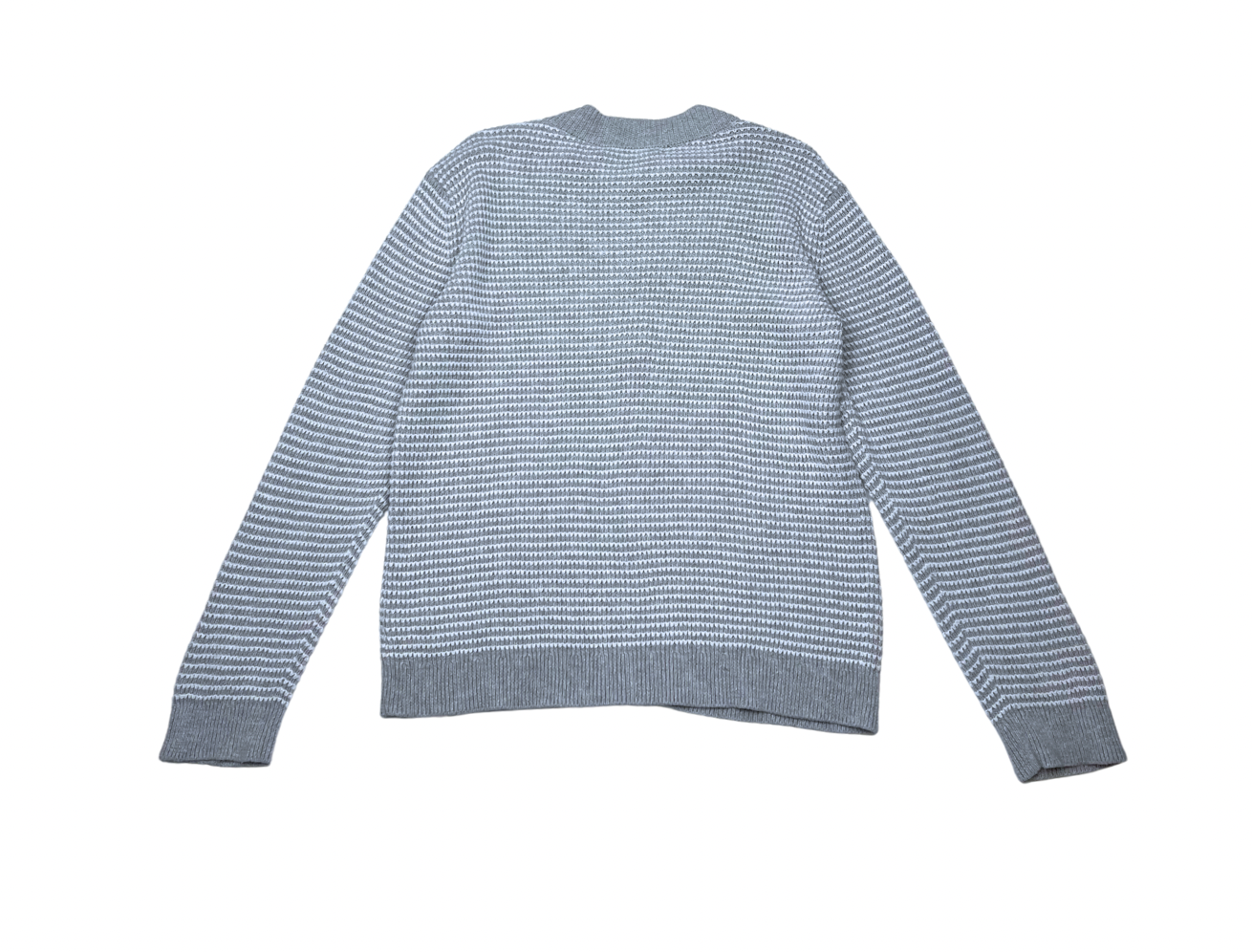 BONPOINT - Grey & white zip-up sweater - 6 years
