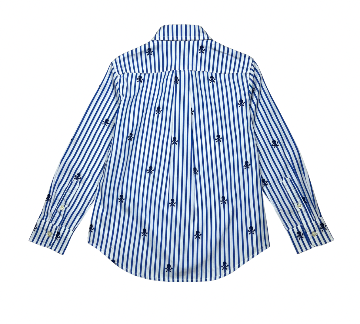 RALPH LAUREN - Chemise à rayures et têtes de morts - 5 ans