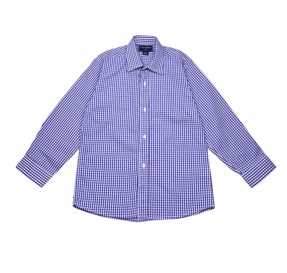 OSCAR DE LA RENTA - Purple gingham shirt - 5 years