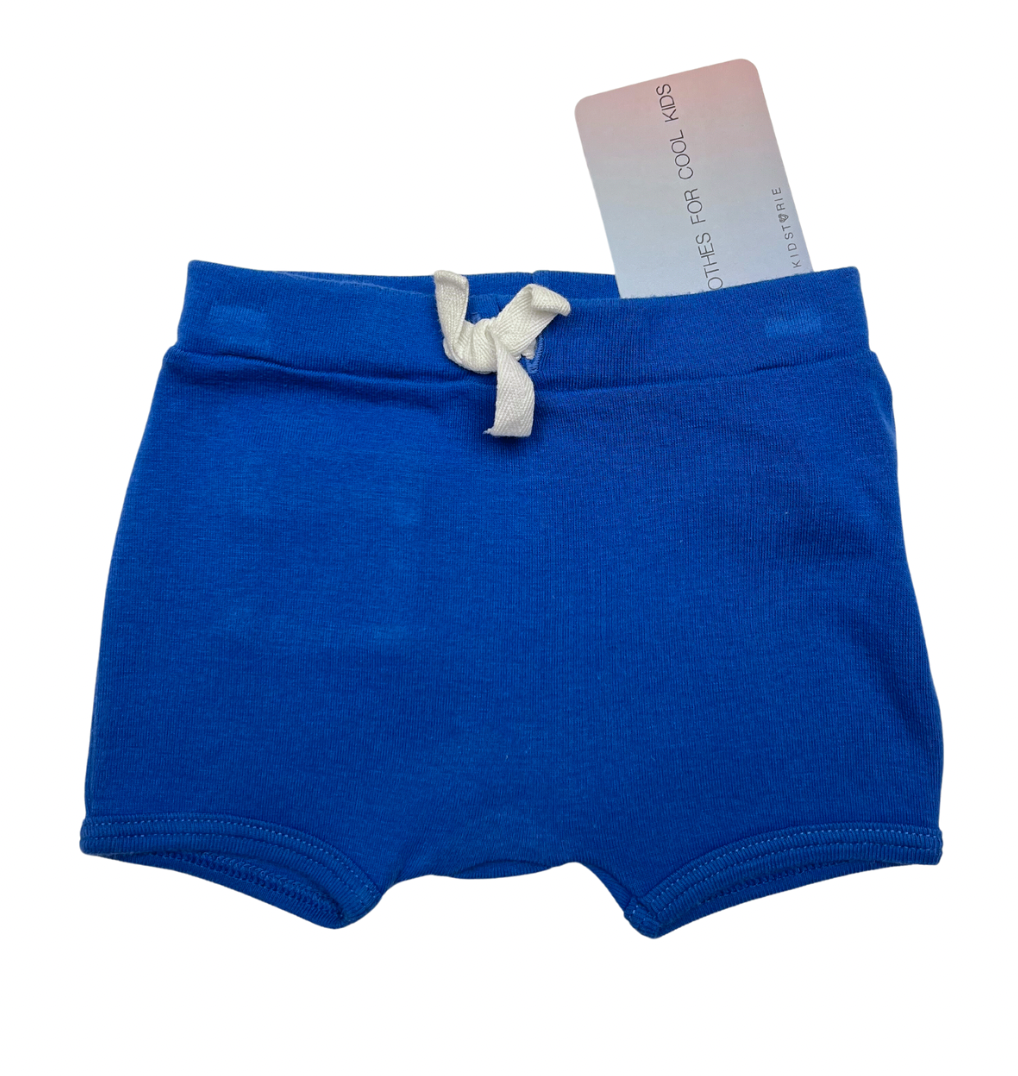 PETIT BATEAU - Short bleu - 12 mois