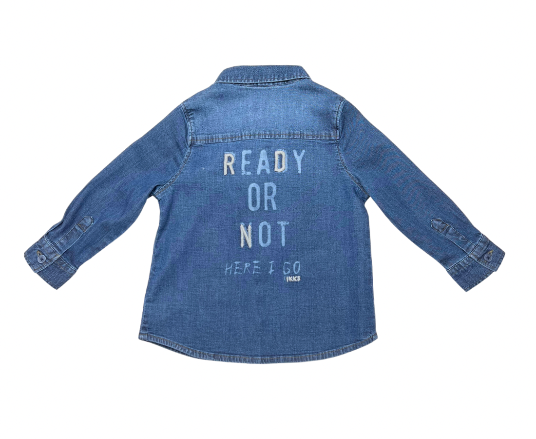 IKKS - Chemise en jean "Ready or Not" - 12 mois