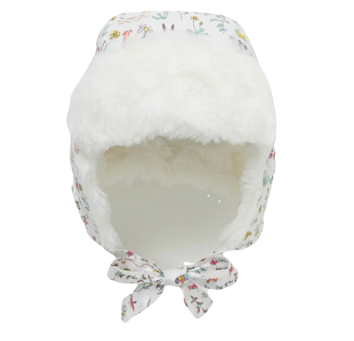 JACADI - Chapka en Liberty avec doublure en fausse fourrure - 12/18 mois (47)