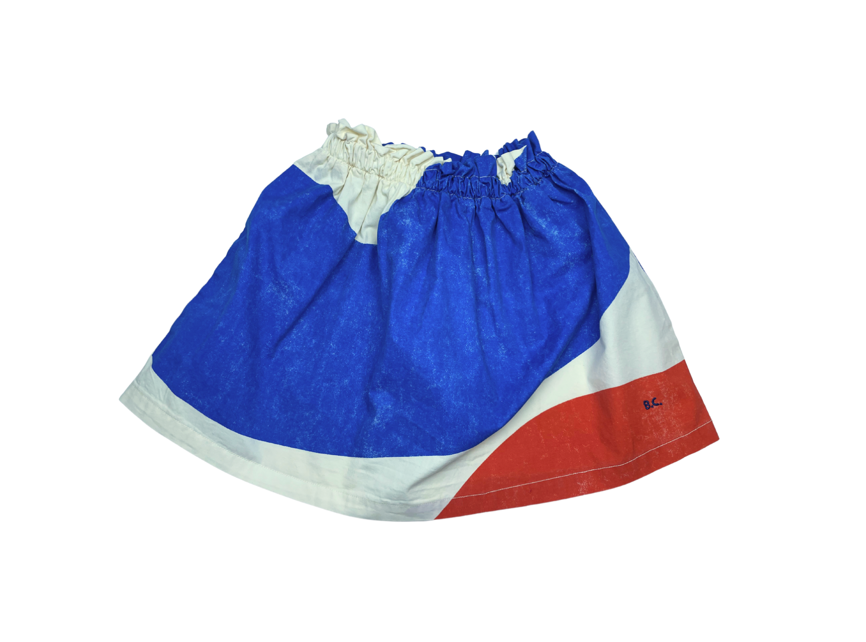 BOBO CHOSES - Jupe crème motifs jaune & bleu - 6/7 ans