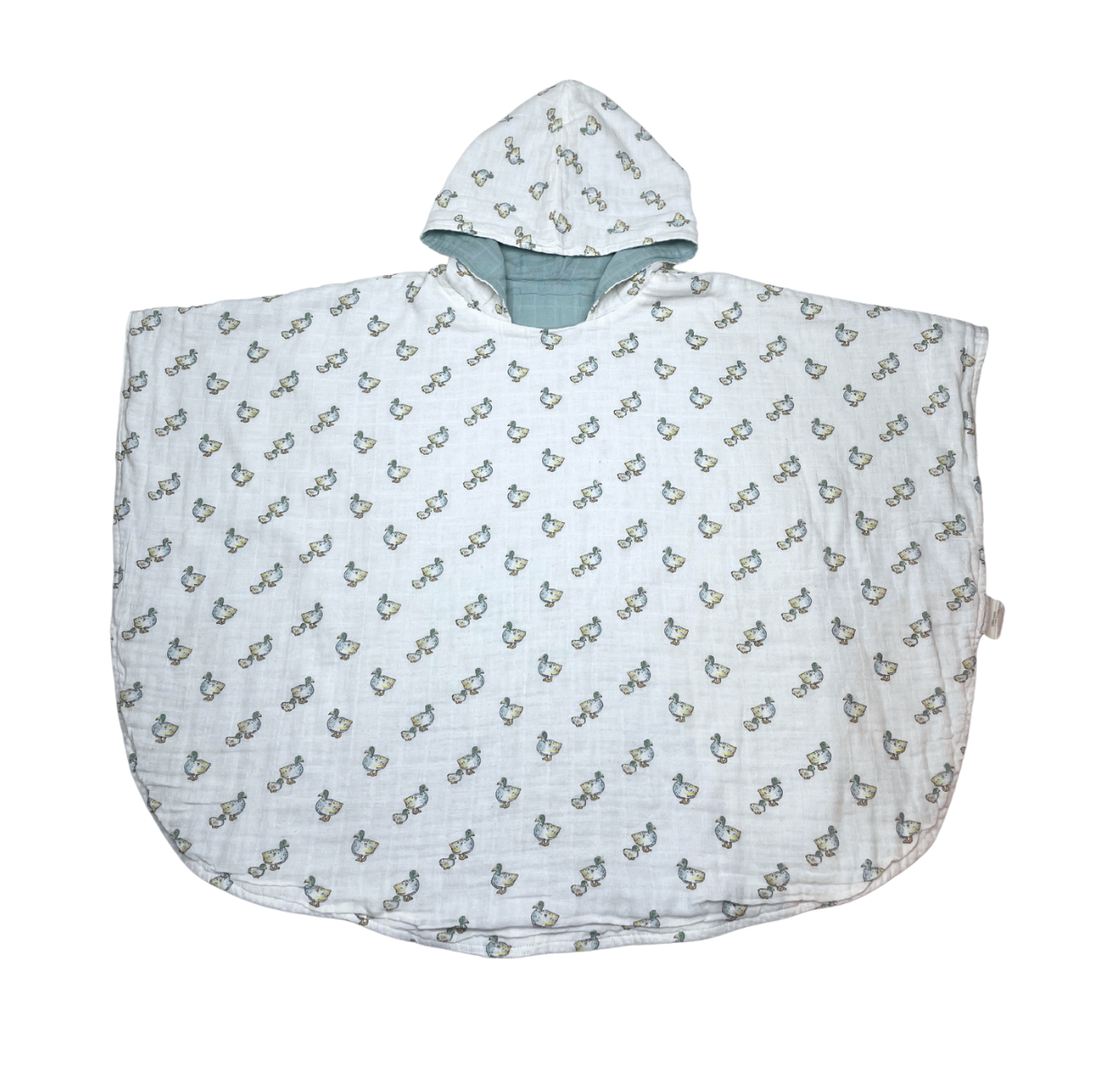 PETIT TOI - Poncho avec motifs canards - 2/4 ans