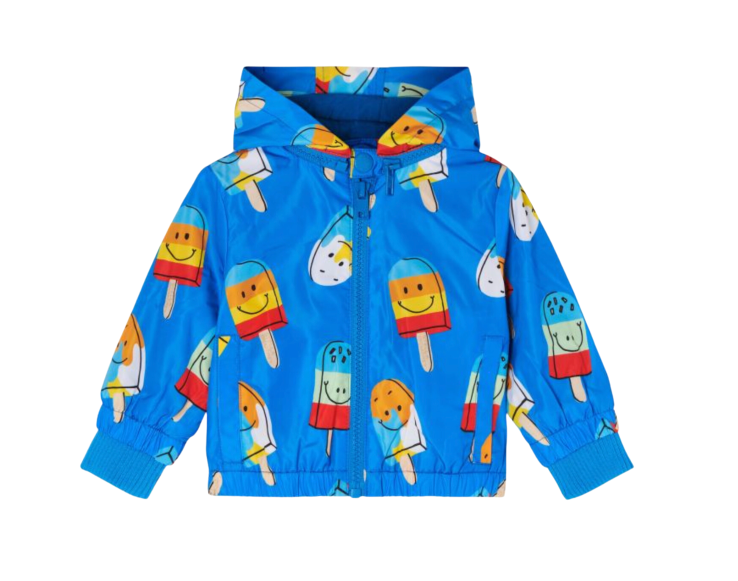 STELLA MCCARTNEY - Blue ice cream print hooded jacket - 12 months